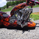 Illustration for article titled Hubless Monster Motorcycle Rolls Without Spokes